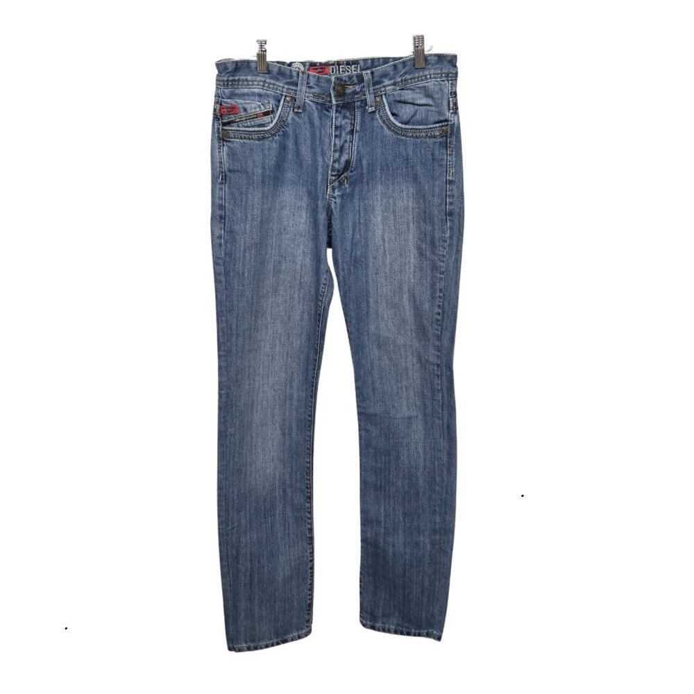 Diesel Mens Jeans Size 31 Blue Denim Straight Casual Designer